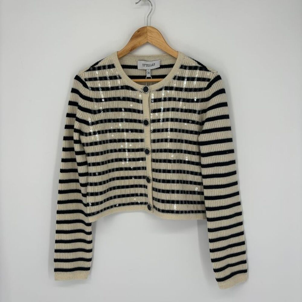 Derek Lam Sequin Wool-Blend Cardigan